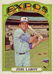 1972 Topps Baseball Cards      727     Jose Laboy